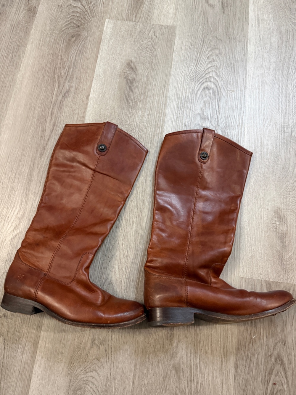 Frye Men's Brown Leather Mid-Calf Boots